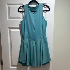 Elegant Teal Sleeveless Dress